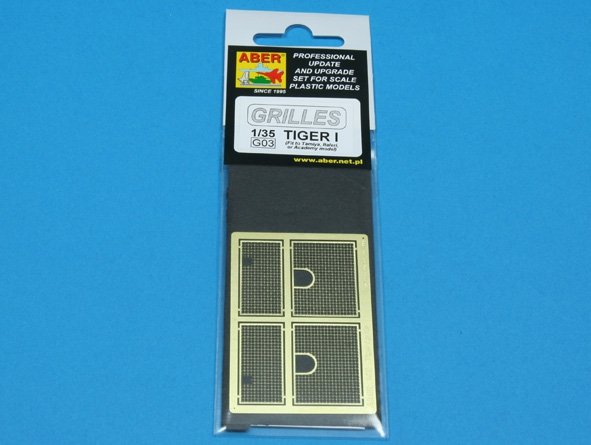Aber 35G03 Grilles for german tank Tiger I 1/35 – immagine 4