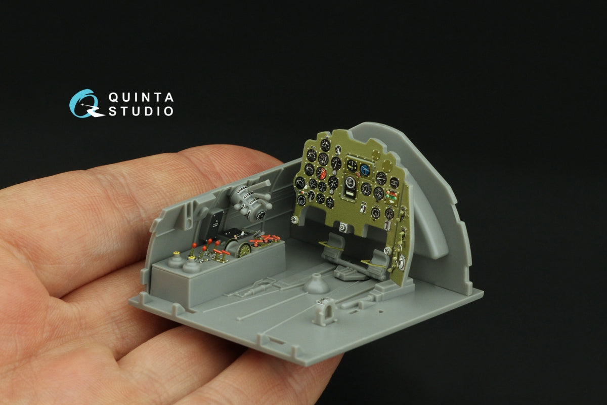 Quinta Studio QD32238 Mitsubishi J2M3/5/6 Raiden 3D-Printed colored Interior on decal paper (Hasegawa) 1/32 – image 6