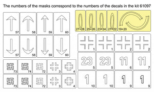 Omask 34047 Heinkel He-162 masks (for Miniart 48009) 1/48 – immagine 2