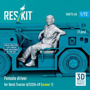 RESKIT RSF72-0065 Female driver for Deck Tractor A/S32A-49 (scene 1) (1 pcs) (3D Printed) 1/72 – immagine 2