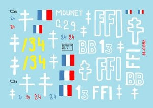Star Decals 35-C1352 FFI 2. Beute-Panzers repris. Résistance française - Forces Françaises de l&amp;#39;Intérieur 1/35 – image 2