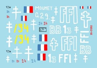 Star Decals 35-C1352 FFI 2. Beute-Panzers repris. Résistance française - Forces Françaises de l&amp;#39;Intérieur 1/35 – image 2