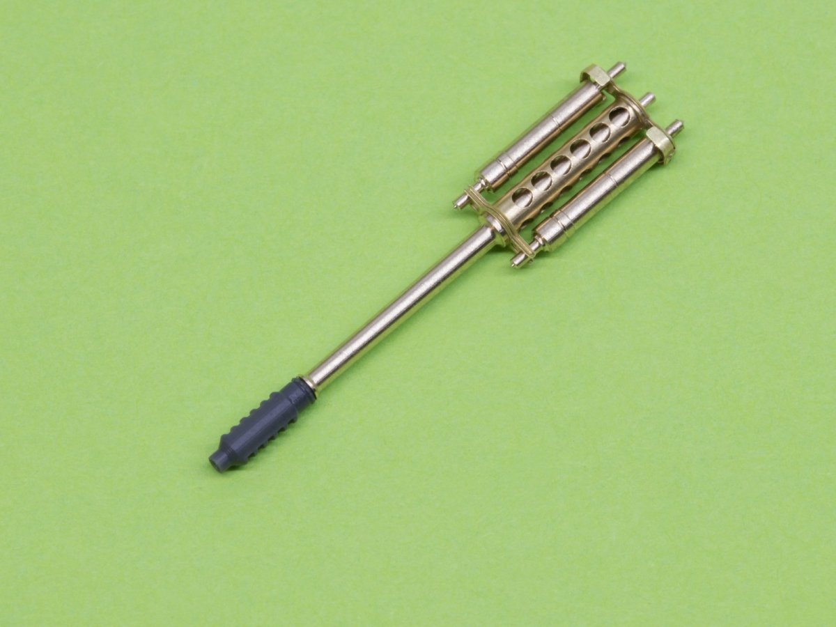 Master AM-48-125 AH-64 Apache - M230 Chain Gun barrel (30mm), Pitot Tubes and tail antenna (resin, PE and turned parts) 1/48 – zdjęcie 7