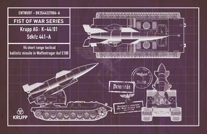 Modelcollect UA72190 German WWII V4 short range tactical ballistic missile in Waffentrager Auf E100 1/72 – immagine 2