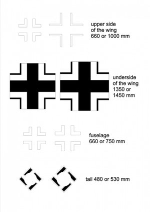 Omask 25003 Ju 87G Stuka masks for crosses 1/35
