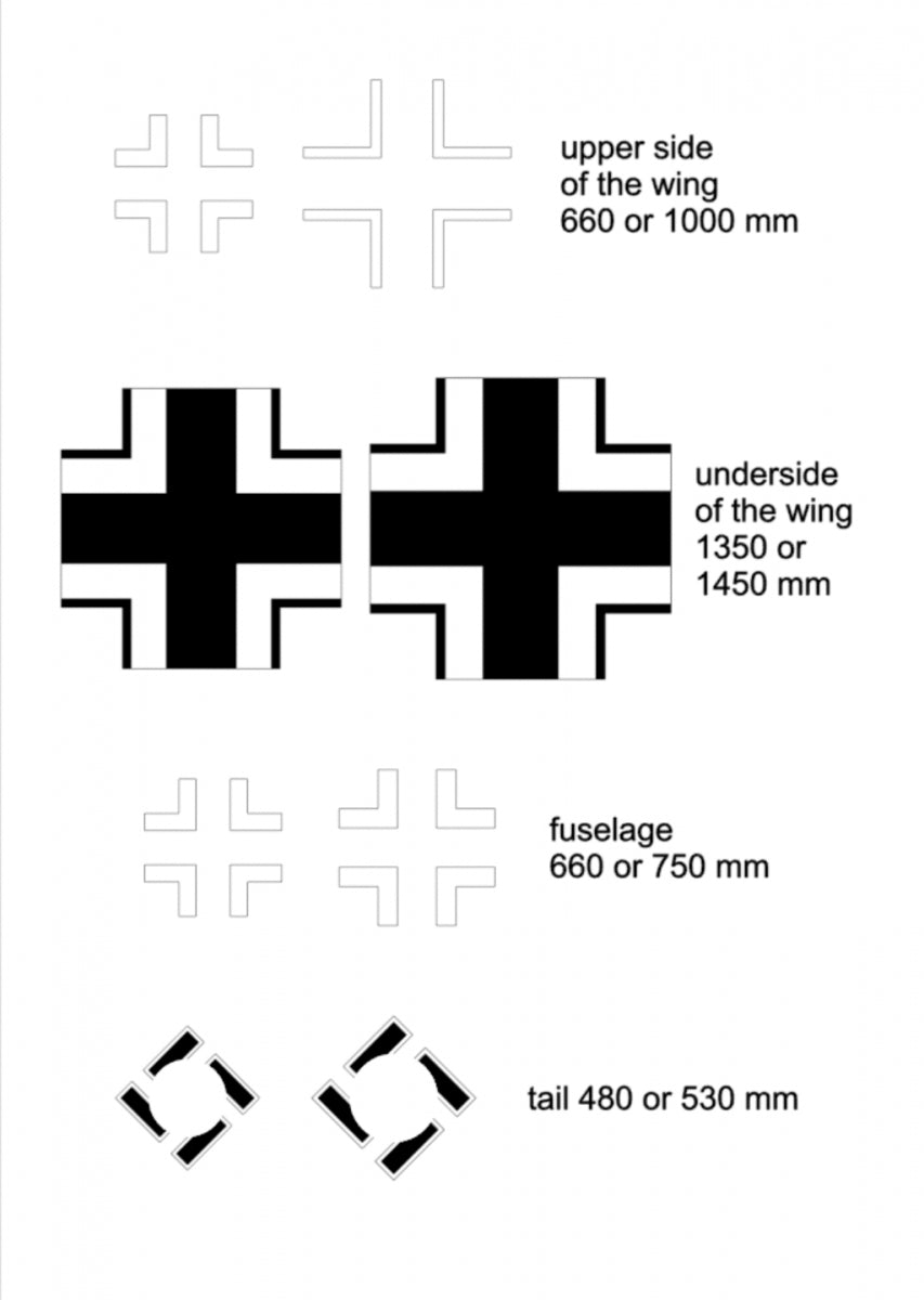 Omask 25003 Ju 87G Stuka masks for crosses 1/35