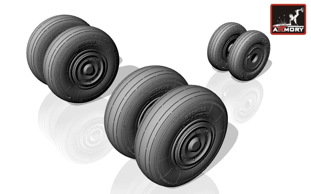 Armory Models AW72024 Sukhoj Su-24 Fencer late type wheels 1/72 – imagen 4