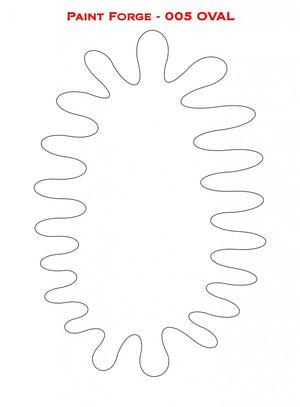 Paint Forge PFST005L STENCIL - OVAL – image 2