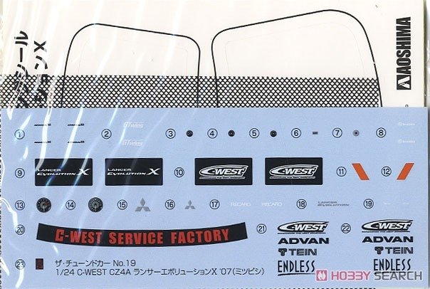 Aoshima 05897 Mitsubishi Lancer Evo &amp;#39;07 1/24 – immagine 9