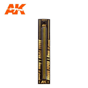 AK Interactive AK9114 BRASS PIPES 1.5MM Ø. 5 UNITS – immagine 2