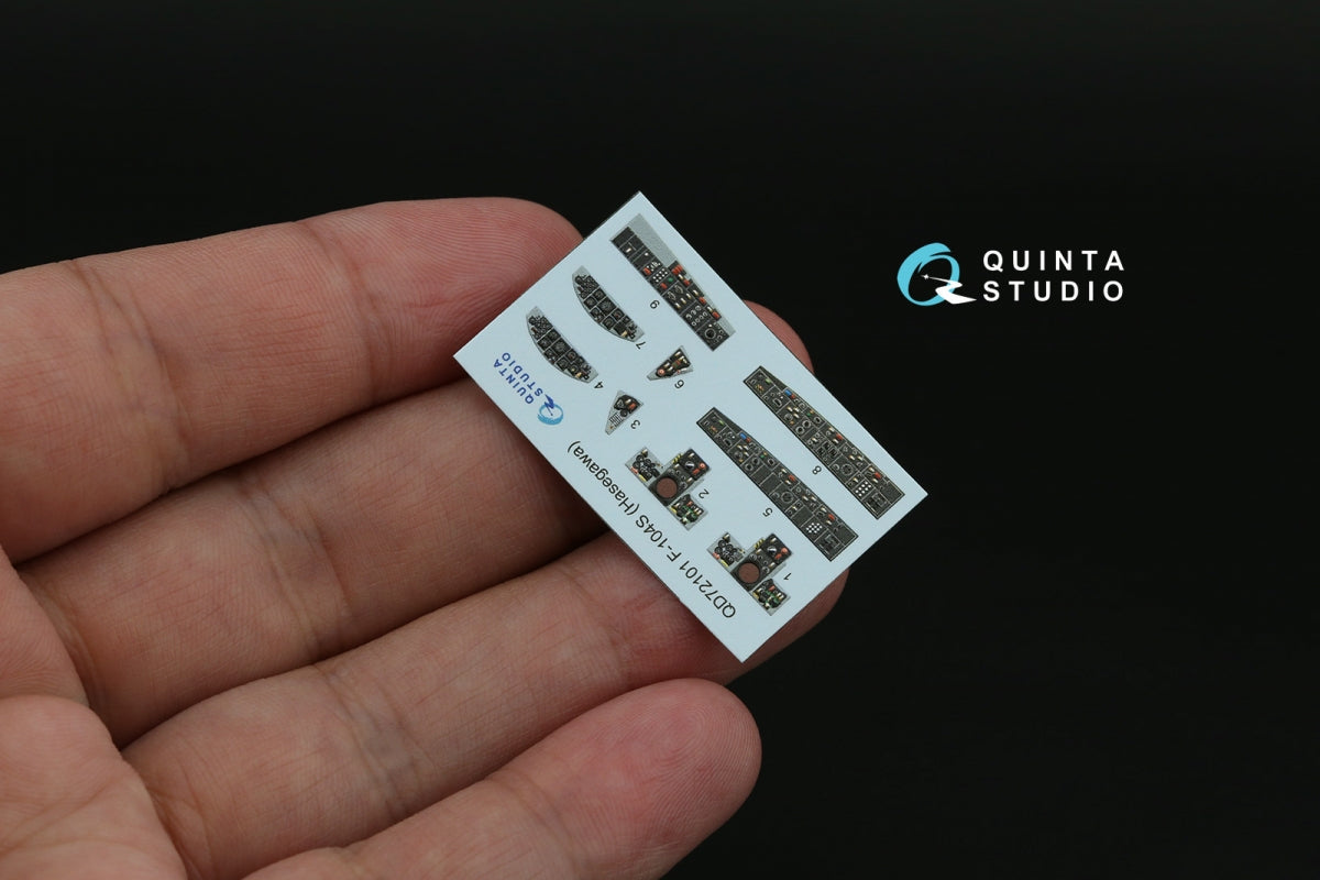 Quinta Studio QD72101 F-104S 3D-Printed &amp;amp; coloured Interior on decal paper (Hasegawa) 1/72 – zdjęcie 5