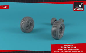 Armory Models AW48328 SH-60 Seahawk wheels w/ weighted tires 1/48 – Bild 2