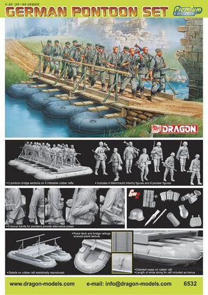 Dragon 6532 German Pontoon Set Primium Edition 1/35