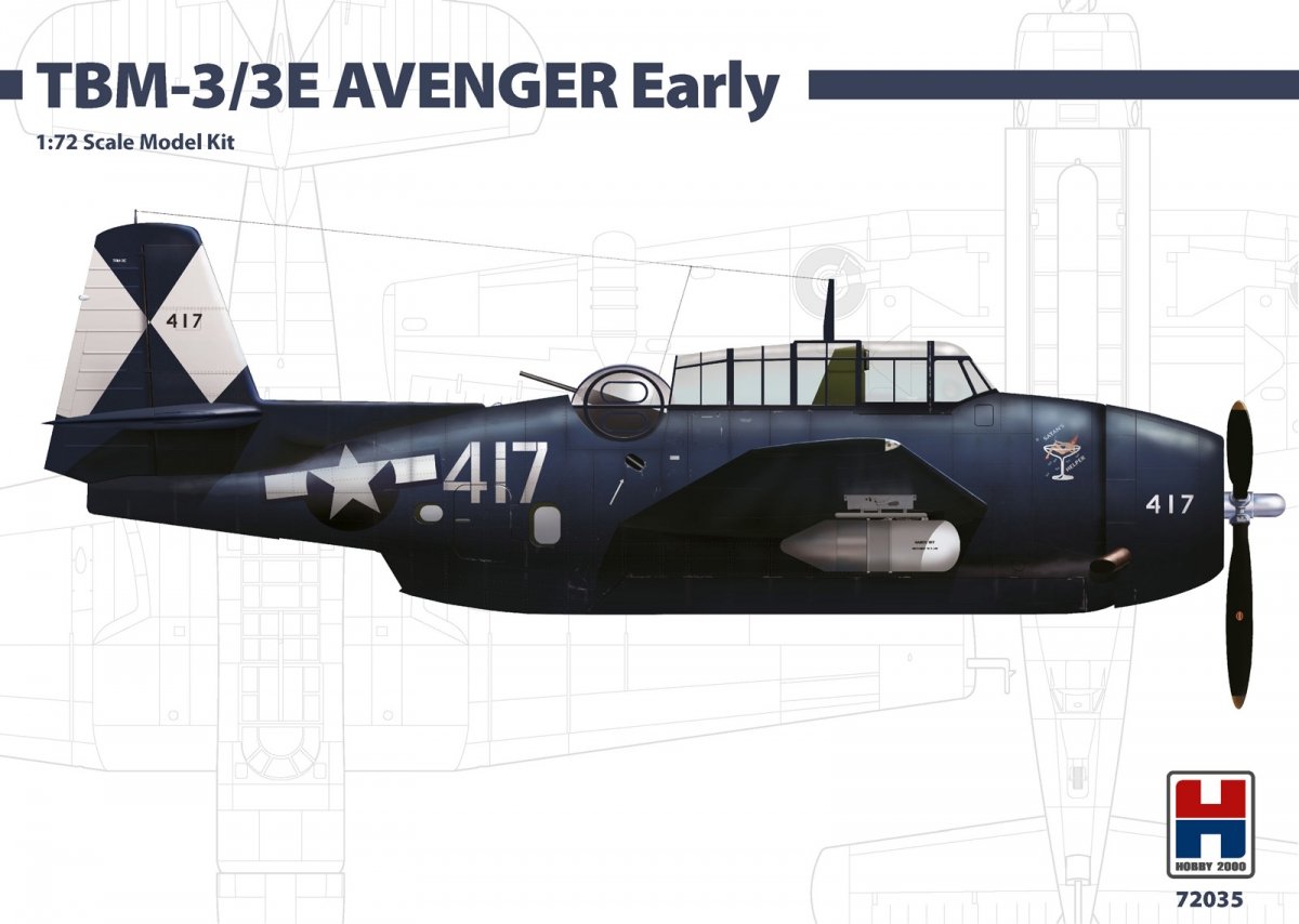 Hobby 2000 72035 TBM-3/3E AVENGER Early (Hasegawa) 1/72 