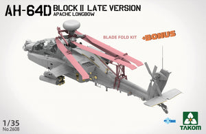 Takom 2608 AH-64D Attack Helicopter Apache Longbow Block II Late Version 1/35 – zdjęcie 3