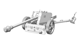 Das Werk DW35027 allemand 7,5 cm Pak40 avec 4 figurines 1/35  – image 3