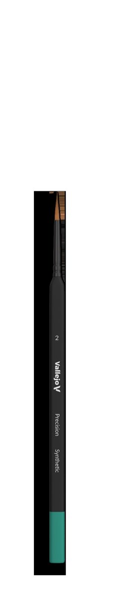 VALLEJO B03002 - Pędzel - Precision - Round Synthetic Brush, Triangular Handle No. 2 – Bild 2
