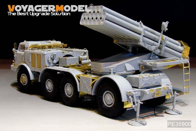 Voyager Model PE35900 Modern Russian 9P140 TEL of 9K57 Uragan(BM-27) MLRS Basic For TRUMPETER 1/35 – Bild 6