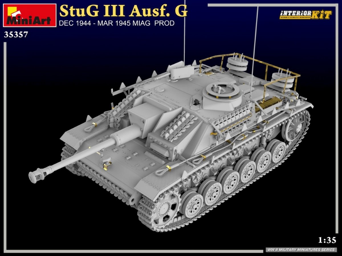 MiniArt 35357 StuG III Ausf. G DEC 1944 – MAR 1945 MIAG PROD. INTERIOR KIT 1/35 – Bild 5