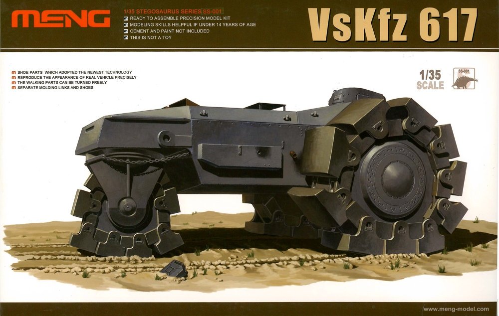 Meng Model SS-001 Germany VsKfz 617 Minenraumer 1/35