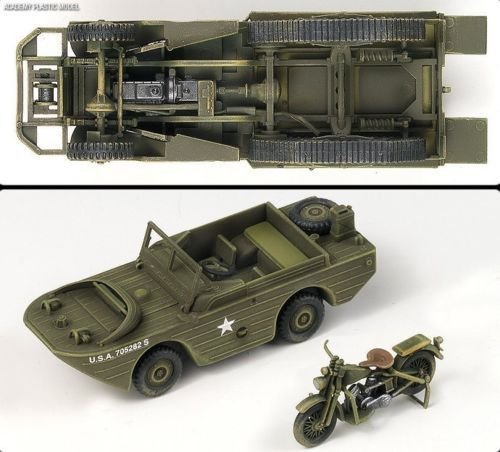 Academy 13408 M3 HALF TRACK &amp;amp; 1/4ton AMPHIBIAN VEHICLE 1/72 – immagine 3