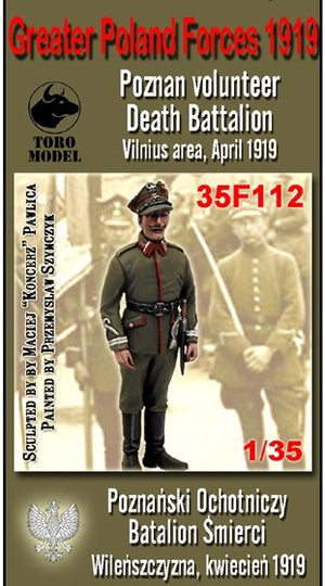 Maquette ToRo 35F112 Guerre 1920 - Bataillon de la mort volontaire de Poznań / Forces de Grande-Pologne 1919 Bataillon de la mort volontaire de Poznań, région de Vilnius, avril 1919 1/35