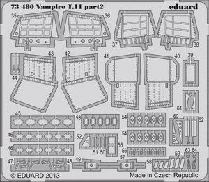 Eduard 73480 Vampire T.11 1/72 AIRFIX – imagen 2