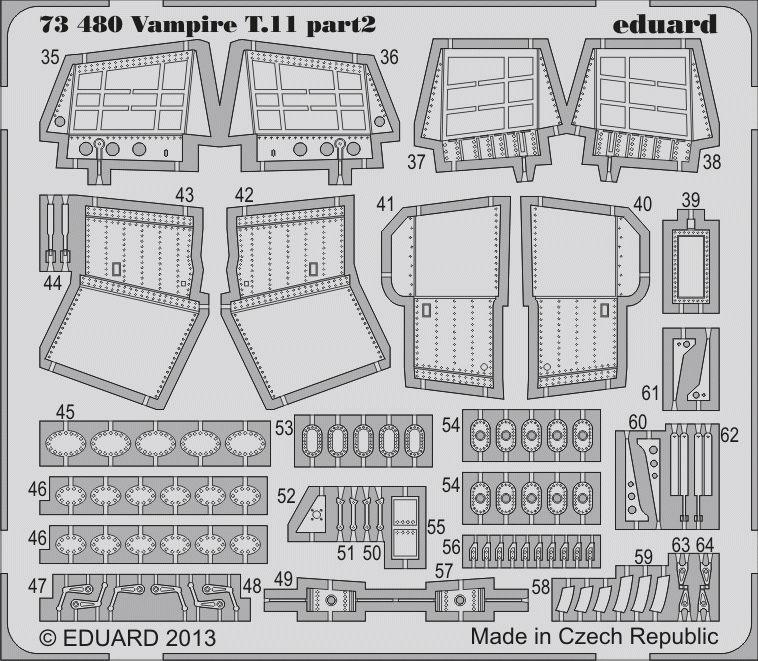 Eduard 73480 Vampire T.11 1/72 AIRFIX – imagen 2