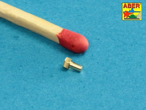 Aber 16114 AFV - Scale 1/16 Turned imitation of Hexagonal bolts 1,75 x 2,20 mm x 25 pcs. 1/16 – zdjęcie 3