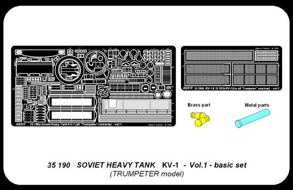 Aber 35190 Russian heavy tank KV-1 - vol.1 - basic set 1/35 – immagine 5