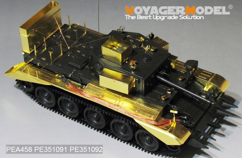 Voyager Model PEA458 WWII UK Cromwell Mk. IV/Centaur C.S.Mk IV Deep Wading Trunks（For TAMIYA 35221/35232) 1/35 – Bild 3