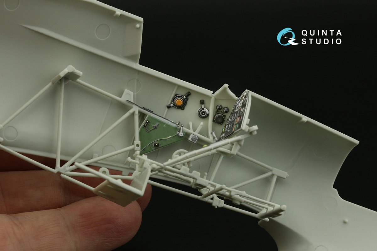 Quinta Studio QD32139 Hawker Hurricane Mk.IIb 3D-Printed &amp;amp; coloured Interior on decal paper (Revell) 1/32 – zdjęcie 3