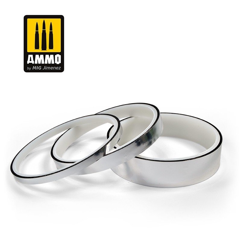 Ammo of Mig 8252 CHROME TAPE 5 mm x 10 m (0.19 in x 32.8 ft) – Bild 2