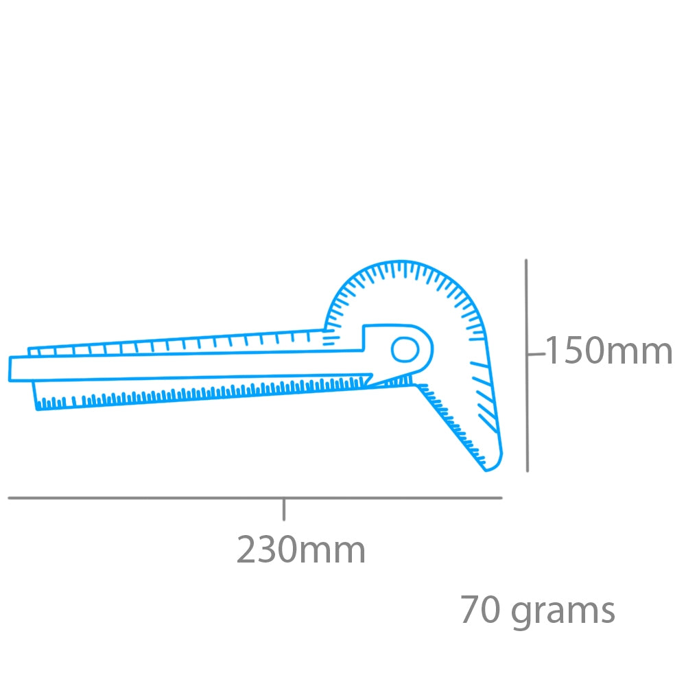 Modelcraft PGA5001 5 in 1 Angle Tool &amp;amp; Gauge (100mm) – Bild 2