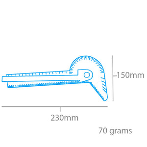 Modelcraft PGA5001 5 in 1 Angle Tool &amp;amp; Gauge (100mm) – Bild 2