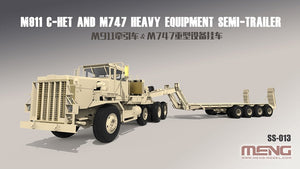 Meng Model SS-013 M911 C-HET and M747 Heavy Equipment Semi-Trailer 1/35 – image 2