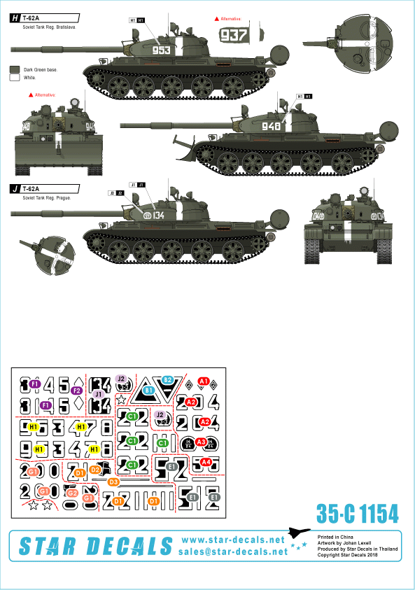 Star Decals 35-C1154 Chars à Prague 1968 1/35 – image 2