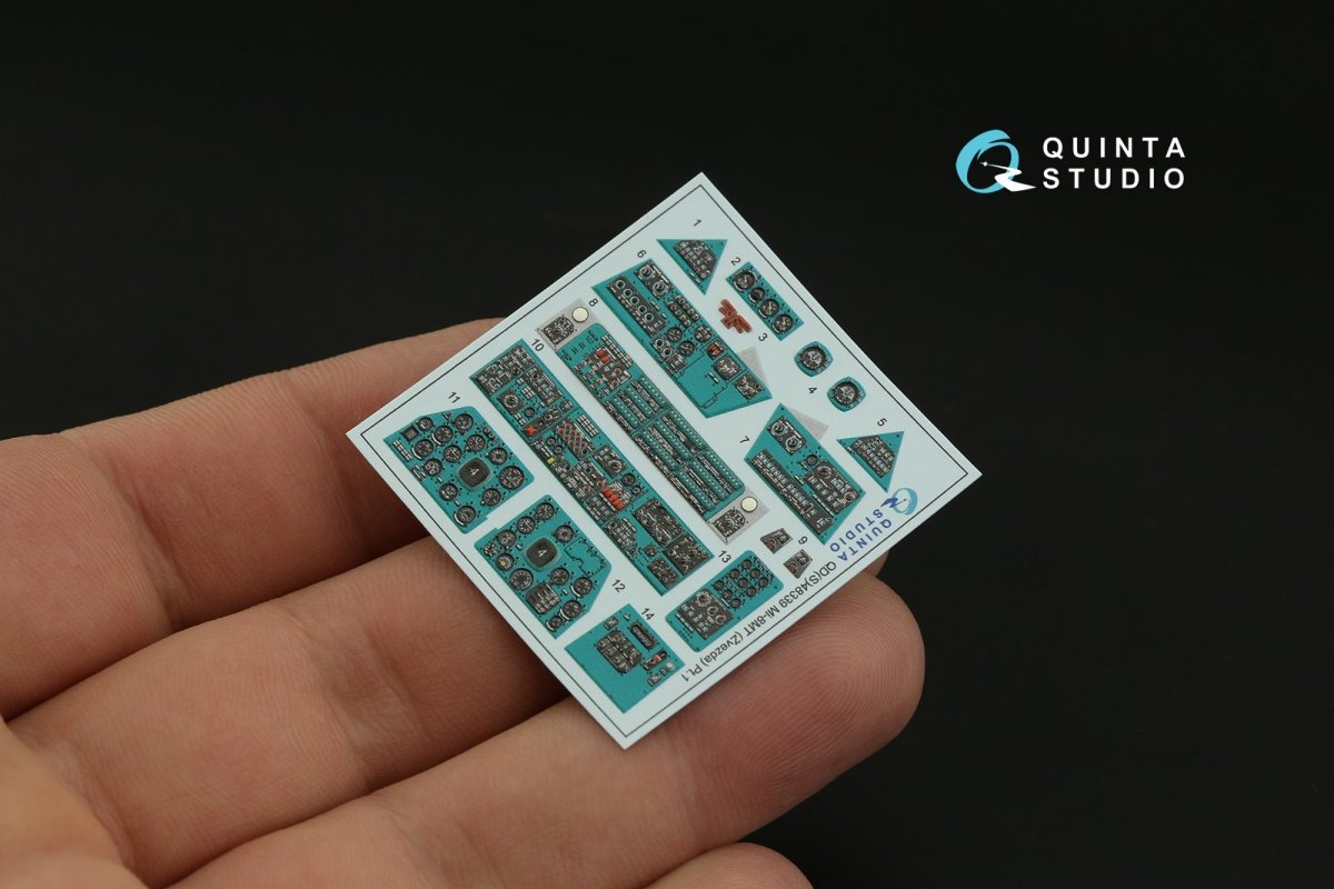 Quinta Studio QD48339 Mi-8MT 3D-Printed &amp;amp; coloured Interior on decal paper (Zvezda) 1/48 – immagine 7