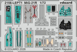 Eduard 2156 Erka - MiG-21 R in the Czechoslovak, Czech, and Slovak Air Forces 1/72