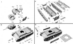 First To Fight PL109 Niemiecki czołg lekki Pz.Kpfw 38 Ausf. D 1/72 – Bild 3