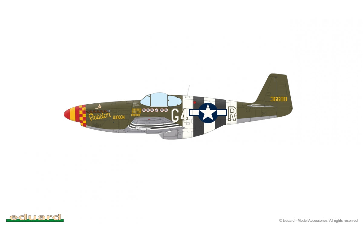 Eduard 11181 OVERLORD: D-DAY MUSTANGS / P-51B MUSTANG DUAL COMBO 1/48 – immagine 5