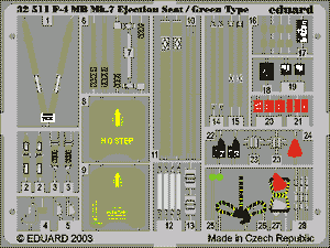 Eduard 32511 F-4 ejection seat green 1/32 TAMIYA