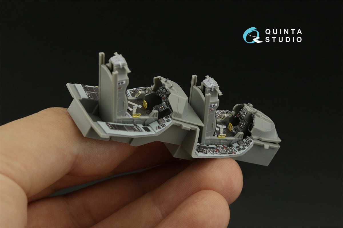 Quinta Studio QD48418 F-16D block 30 3D-Printed &amp;amp; coloured Interior on decal paper (Kinetic 2022 tool) 1/48 – Bild 11