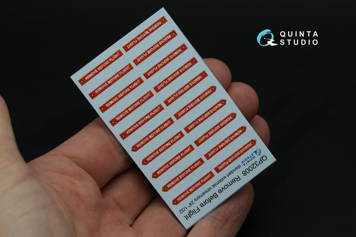 Quinta Studio QP32008 Remove Before Flight standard external streamer 24, 20 Pcs 1/32 – image 4