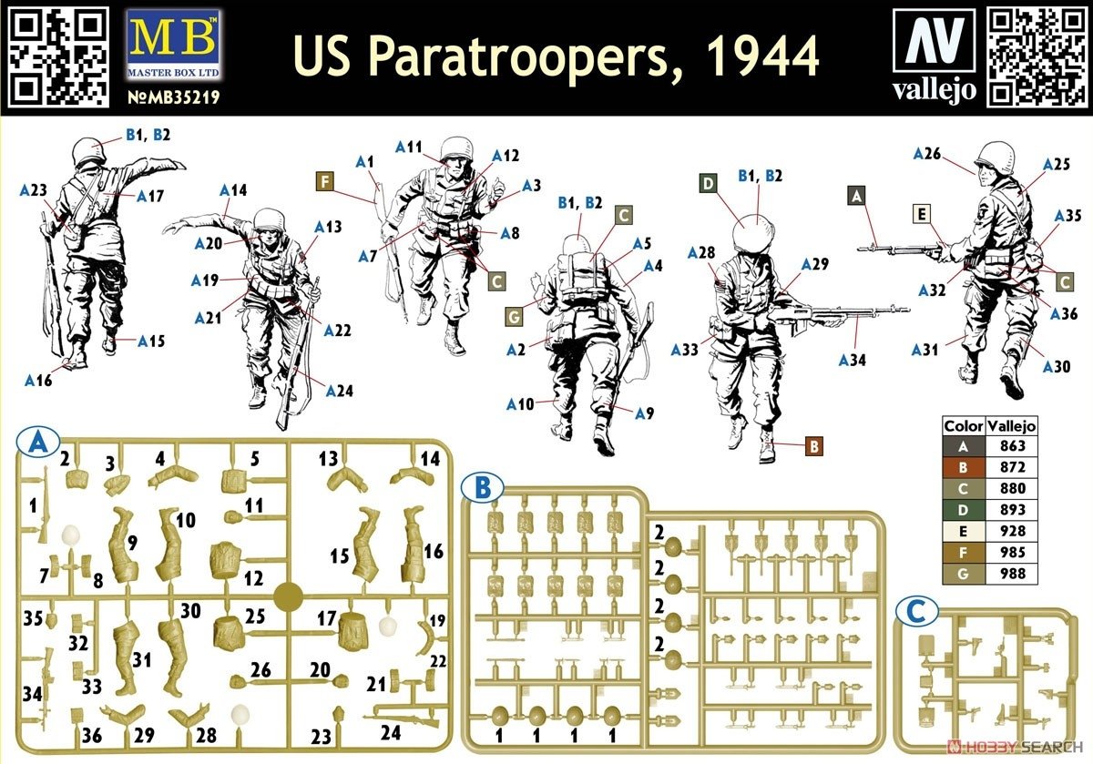 Master Box 35219 US Paratroopers 1944 1/35 – image 2