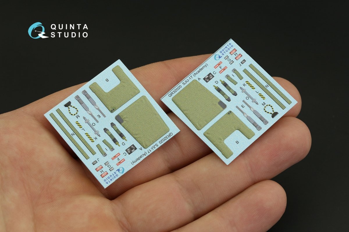 Quinta Studio QD32147 F/A-18B 3D-Printed &amp;amp; coloured Interior on decal paper (Academy) 1/32 – immagine 6