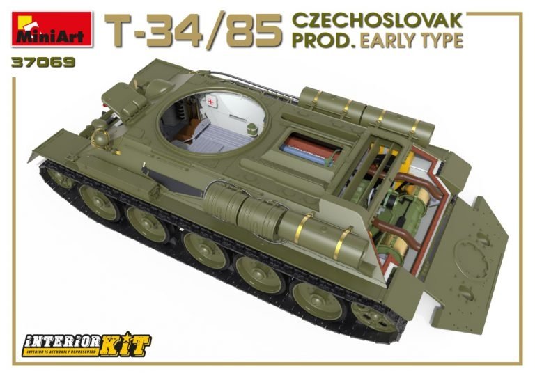 Miniart 37069 T-34/85 Czechoslovak Prod. Early Type 1/35 – image 3