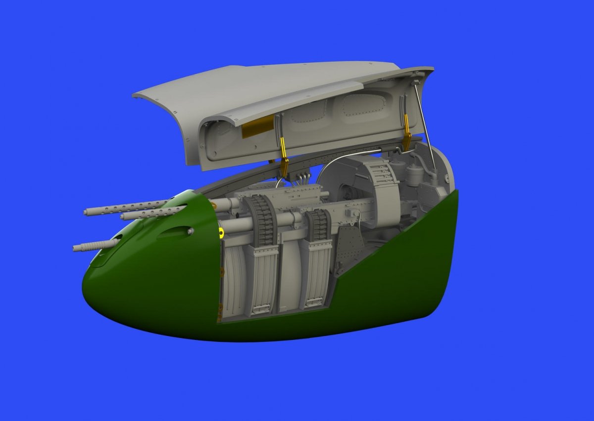 Eduard 648533 P-38F/ G nose gun bay 1/48 TAMIYA – imagen 2