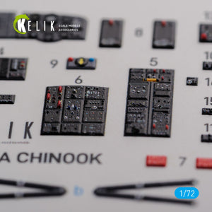 KELIK K72103 CH-47A interior 3D decals for Trumpeter kit 1/72 – imagen 8