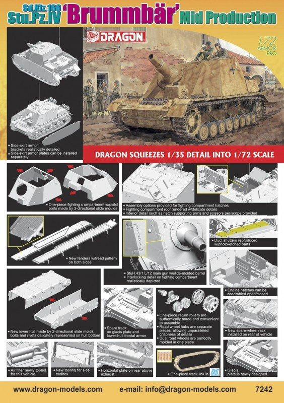 Dragon 7242 Brumbaer Mid Prod. 1/72 – zdjęcie 2